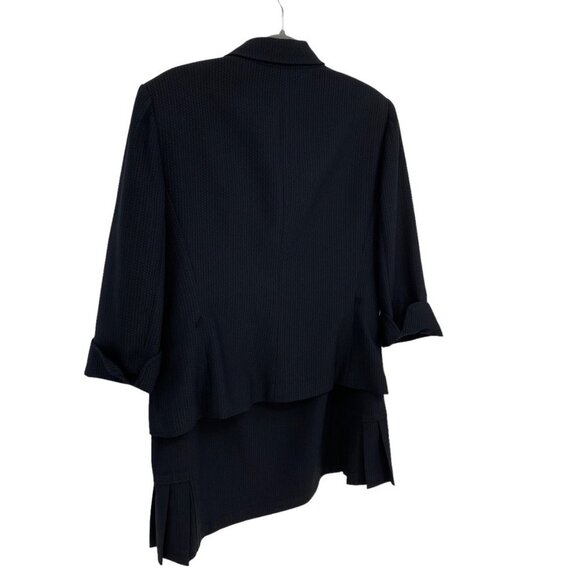 Tahari ASL Chevron Skirt Suit Black Chevron Pattern Women's 16 - Picture 3 of 16